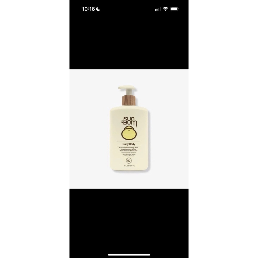 Sun Bum Daily SPF 50 Sunscreen Body Lotion Broad Spectrum UVA UVB Moisturizing